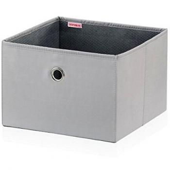 Leifheit 80010 Caja Grande, Tela, Gris, 21 x 28 x 2.5 cm