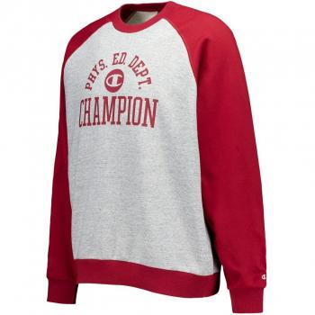 Camiseta de Hombre Champion Athletics y Sudadera Gris Melange 70% Algodón 30% Poliéster