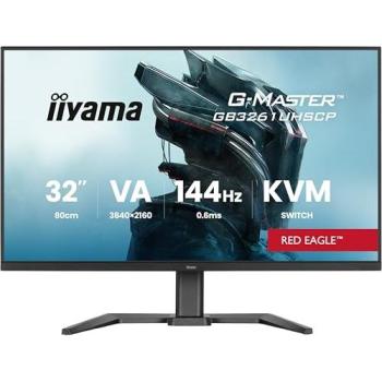 Monitor iiyama G-MASTER GB3261UHSCP-B1 31.5 4K UHD 144Hz VA FreeSync Premium HDR10 Altura Ajustable USB-C KVM