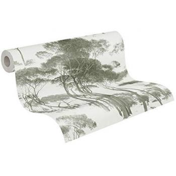 Papel Pintado Vliestapete Historia del Arte, Diseño Botánico Floral, 0.53 x 5.33 m, Estructura Ligera para Sala, Dormitorio y Cocina