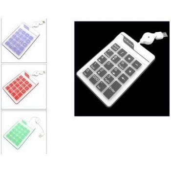 KALEA-INFORMATIQUE Water-Resistant Silicone USB Numeric KeyPad 19 Keys with Retractable Cable Black, [Importado de UK]