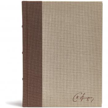 CSB Spurgeon Study Bible, Brown/Tan Cloth Over Board