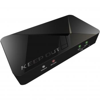 Keep Out Gaming SX300 - HD Streaming Tarjeta de Captura de Video, Negro