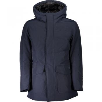 Woolrich Blue Cotton Hooded Jacket - XXL
