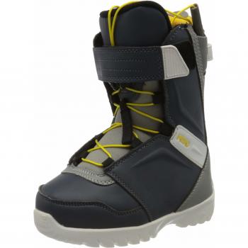 Nitro Snowboards Youth Droid QLS '20 All Mountain Freestyle Schnellschnürsystem günstig Kinder Boot Snowboardboot Botas de Snowboard, Juventud Unisex, Navy Bl-Grey-Yell, 21 EU