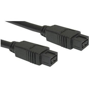 Media Express FireWire 800 IEEE 1394b cable, 9-Pin/9-pines, 1 M, colour negro