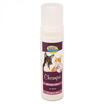 Champú de Espuma Seca para Perro y Gato, 200 ml, Lavado Seco para Animales Domésticos