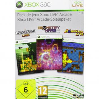 Xbox Live Arcade Spielepaket 4 Spiele Lumines, Geometry Wars, Bomberman Live + MS. Pac-Man + 48 h X-LiveGoldabo [Importación alemana]