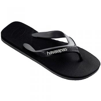 Havaianas Chanclas Casual Dual 2.0 Negro Gris, Sandalias Hombre, Talla 41-42