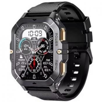 Reloj Inteligente Cubot C28 Bluetooth IP68 Negro con Tracker de Fitness y Batería de 410mAh