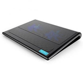 TECKNET Base de Refrigeración para Ordenador Portátil con 2 Ventiladores Silenciosos y Potencias