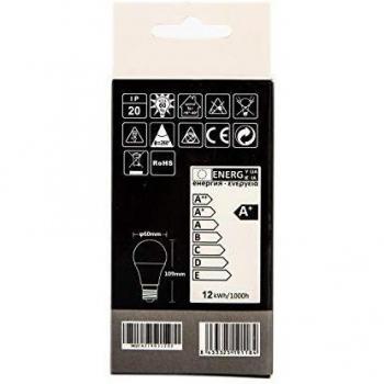 Bombilla LED Aigostar A5 A60 E27 12W 1020 Lúmenes Luz Fría 6400K