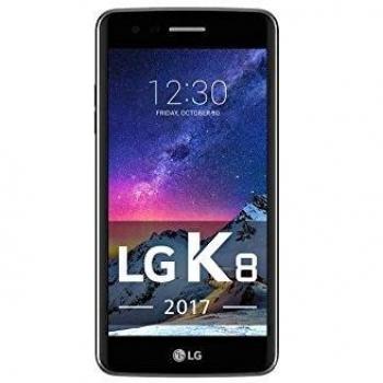 Smartphone LG K8 2017 Titan, Dual SIM, Pantalla 5, Memoria Interna 16GB, RAM 1.5GB, Batería 2500mAh, Android - Negro
