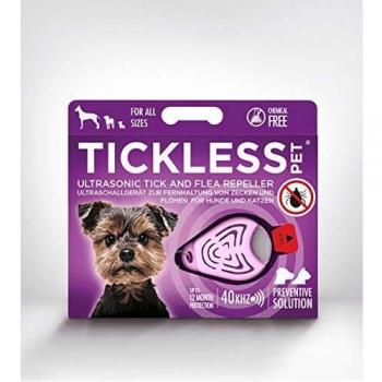 Tickless Pet Repelente ultrasónico de pulgas y garrapatas - Rosado