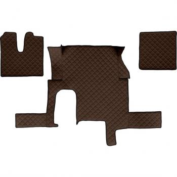 Alfombra moldeada F-CORE FL29 BROWN, color marrón, diseño moldeado, ideal para uso en interiores y exteriores, resistente al agua y a la suciedad, fácil de limpiar y mantener
