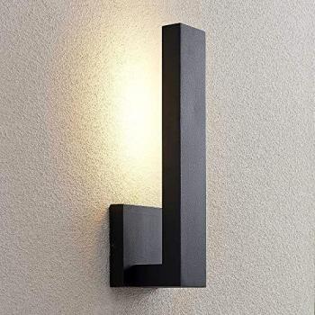 Aplique LED de exterior Isadore en Negro de Aluminio - Lindby