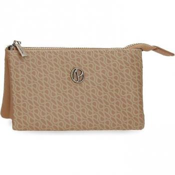 Monedero Pepe Jeans tres compartimentos Megan Camel