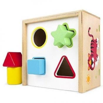 Cubo actividades con formas encajables WOOMAX