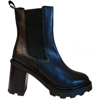 Botín Bubble para Mujer con Plataforma y Suela Antideslizante - Belang, color negro