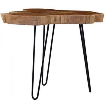 vidaXL Mesa de centro de madera de teca