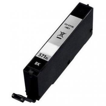 Cartucho de tinta Canon CLI-571bkXL con chip de 10.8ML