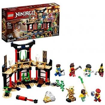LEGO 71735 Ninjago Legacy Torneo de los Elementos Set de Construcción de Templo con Arena de Batalla y Mini Figura Dorada