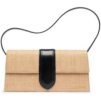 Jacquemus Women's Le Bambino Long Beige Leather Shoulder Bag - One Size