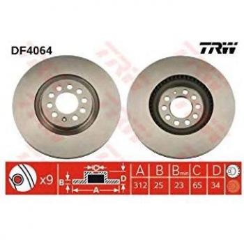 TRW DF4064 Rotores de Discos de Frenos