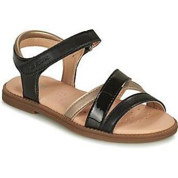 Sandalias Niña Geox J Sandal Karly Girl, color negro oscuro, diseño liso