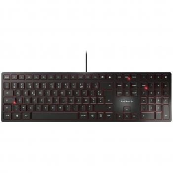 Teclado USB CHERRY KC 6000 Slim AZERTY Belga Negro