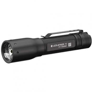 Ledlenser Linterna de bolsillo LED P3 mini, 25 lúmenes, enfocable, haz de luz de 60m, duración de hasta 6h, carcasa metálica robusta, funcionamiento con 1 pila AAA, incl. pila