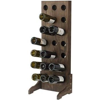 Expovinalia Botellero para 21 Botellas, Madera, Marrón, 94x35x7 cm
