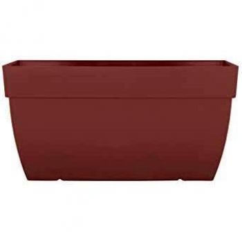 Jardinera XL Capri en polipropileno color topo 100x45x45 cm