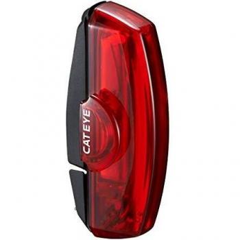 CatEye Trasero Rapid X Accesorios De Faros/Pilotos Ciclismo, Adultos Unisex, Negro, Talla Única