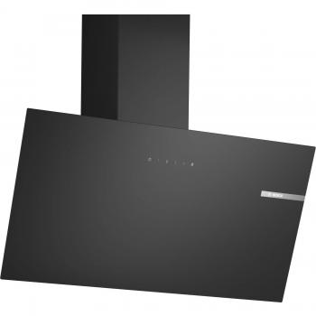 Campana extractora Bosch DWK85DK60, decorativa inclinada 80cm, 550m3/h, color negro