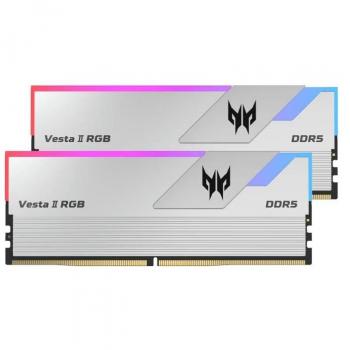 Memoria RAM DDR5 32GB (2x16GB) Acer Predator Vesta2 UDIMM 6400MHz CL32 White RGB