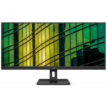 AOC U34E2M 34 UltraWide QHD 100Hz LED Monitor Profesional Ultrapanorámico Negro