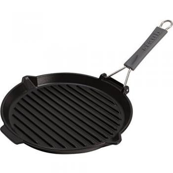 STAUB Grill, Hierro Fundido, Negro, 27 cm