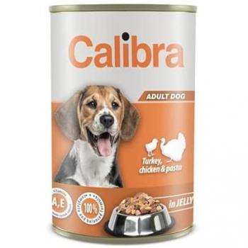 Calibra Comida Húmeda Premium para Perros con Pavo, Pollo y Pasta en Gelatina - Caja 12x1240g