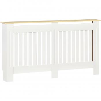 Cubierta de Radiador HOMCOM 152x19x83 cm - Blanco