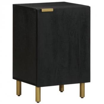 Mueble de baño de madera de ingeniería negro 38x33x58 cm, Armario, Armario de Almacenamiento de baño, Muebles de baño