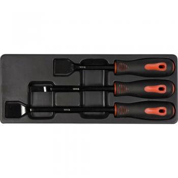 Formón rascador Yato YT-08474 para mantenimiento y reparación de vehículo, acero al carbono, mango ergonómico, diseño anti-deslizante, ideal para trabajos en madera y superficies duras