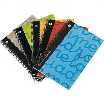 Bloc Cuaderno Forrado 4º 80 Hojas Cuadrovía 3 mm Color Rojo