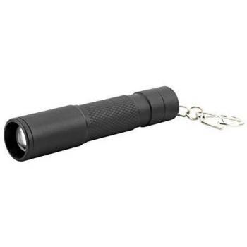 Ansmann Minilinterna LED T60F para llavero, incluye pila AAA, linterna manejable, alcance de 60 m, 800 lux, 3 W, ideal para niños, camping, exteriores y bolso de mano, Negro
