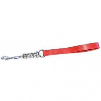 Correa Amortiguadora para Perros de Cuero Martin Sellier 2,5 x 50 cm Roja