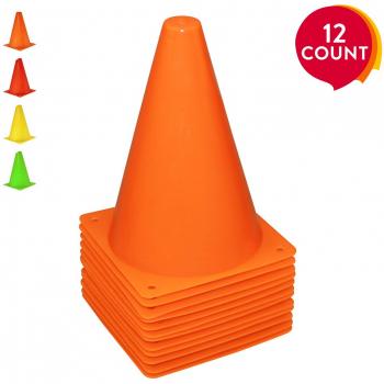 REEHUT 7.5 Pulgadas de Cono de tráfico plástico para Entrenamiento