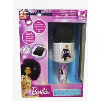 Micrófono Bluetooth Barbie con Melodías y Conexión Inalámbrica (Reig 4419)