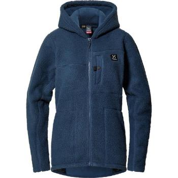 Forro polar con capucha Haglöfs Malung Pile para mujer, color azul noche, talla L