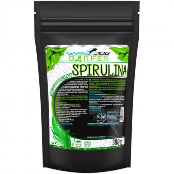 GAME DOG Barfer Spirulina 300GR - Suplemento alimenticio para perros, enriquecido con espirulina, 300 gramos, formulado para mejorar la salud digestiva y el sistema inmunológico de los caninos
