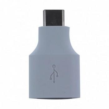 Adaptador Original USB OTG Hembra a USB-C Macho Blanco
